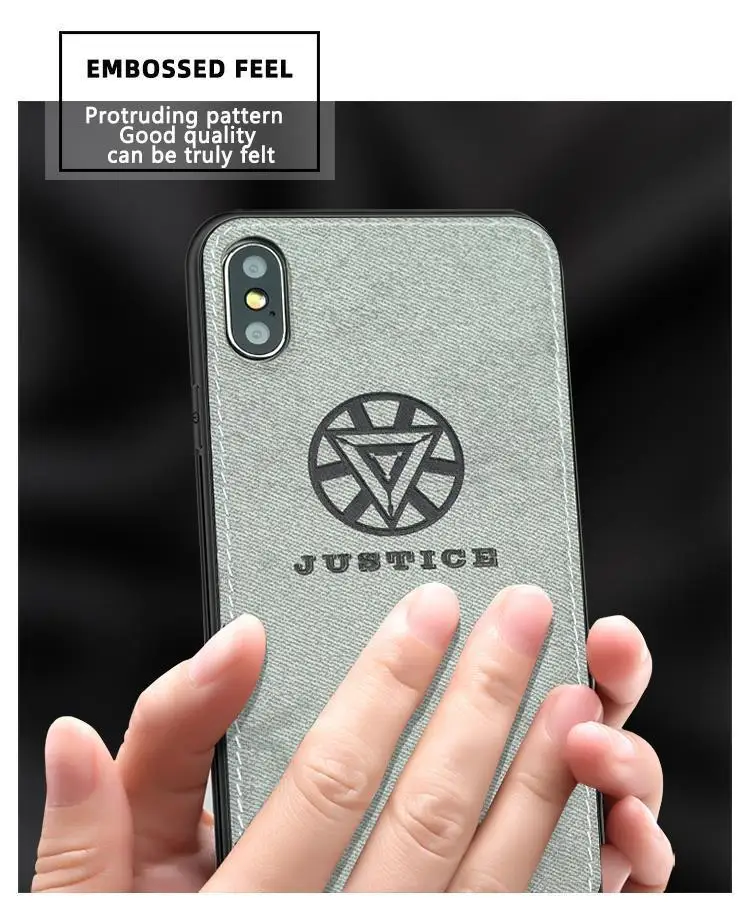 Марвел Мстители ткань чехол для телефона для Iphone 7 8 6 6s Plus X Xs Max Xr паук ткань мягкий чехол DC Вселенная холст силиконовый чехол