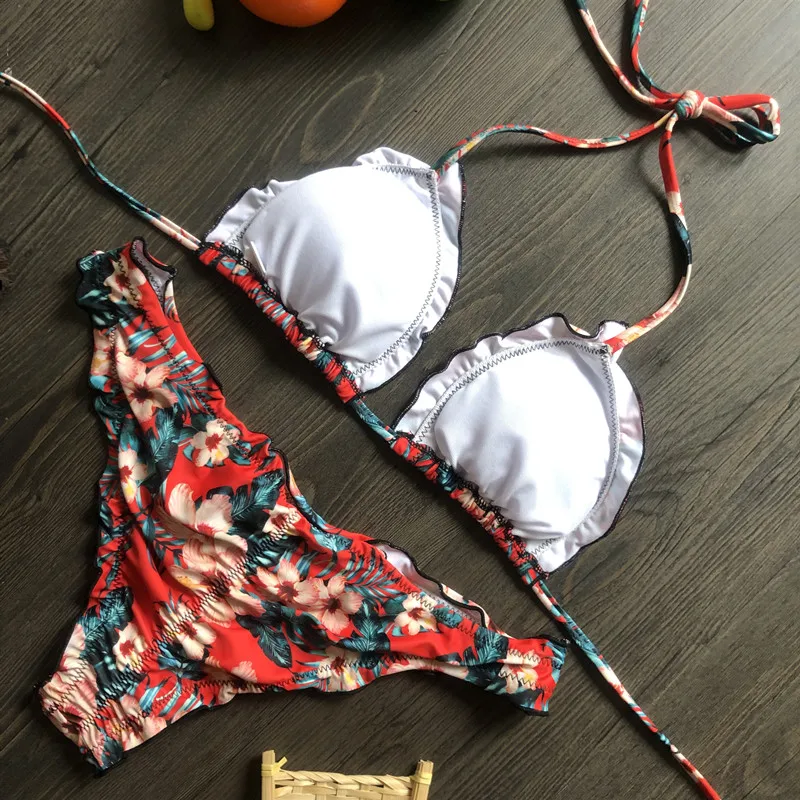 2020 синий и белый фарфоровый купальный костюм бикини Новое поступление купальник