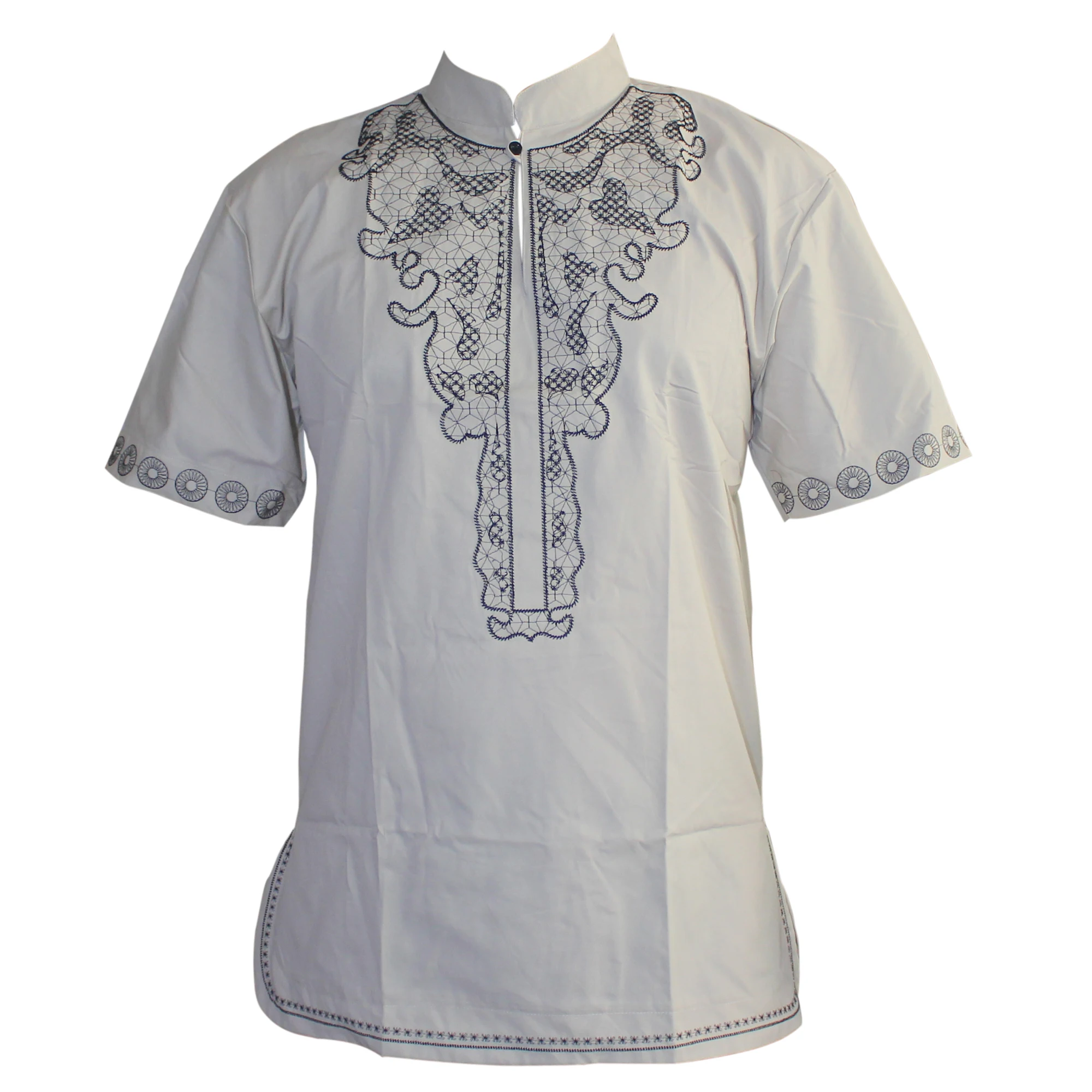 Мусульманская хлопковая футболка африканская мужская одежда с вышивкой топ