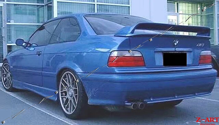 1990 1998 Z ART для E36 Coupe углеродного волокна задний спойлер из заднее крыло 3