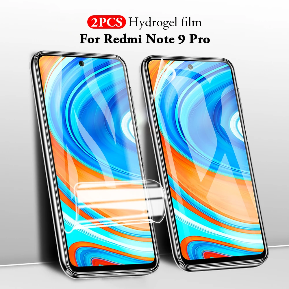 3 в 1 Гидрогелевая пленка для Xiaomi Redmi Note 9 Pro 10X K30 K20 Защитная переднего экрана