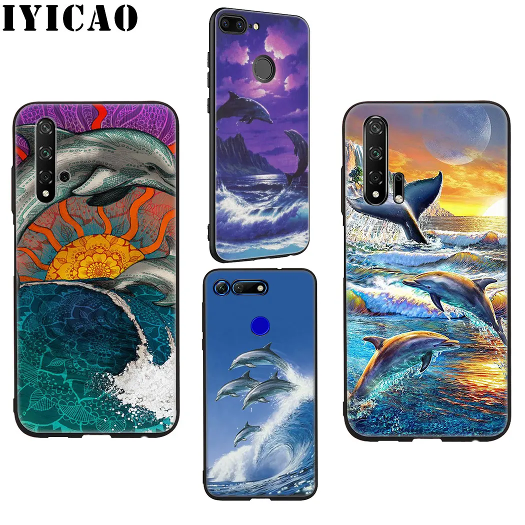 IYICAO океан животных Дельфин популярный Мягкий силиконовый чехол для huawei Honor view 20 9X