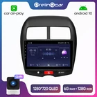 Автомагнитола Prelingcar для Mitsubishi ASX 2010-2016, Android 10, стереоприемник, видеоплеер, мультимедийная навигация, GPS, разъем 2 Din, Dvd