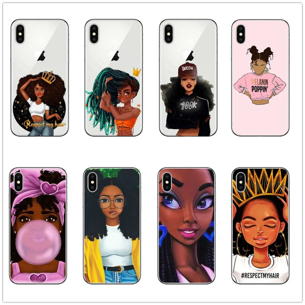 Melanin Poppin черная девочка женщина Искусство вьющиеся шапочка для душа мягкий