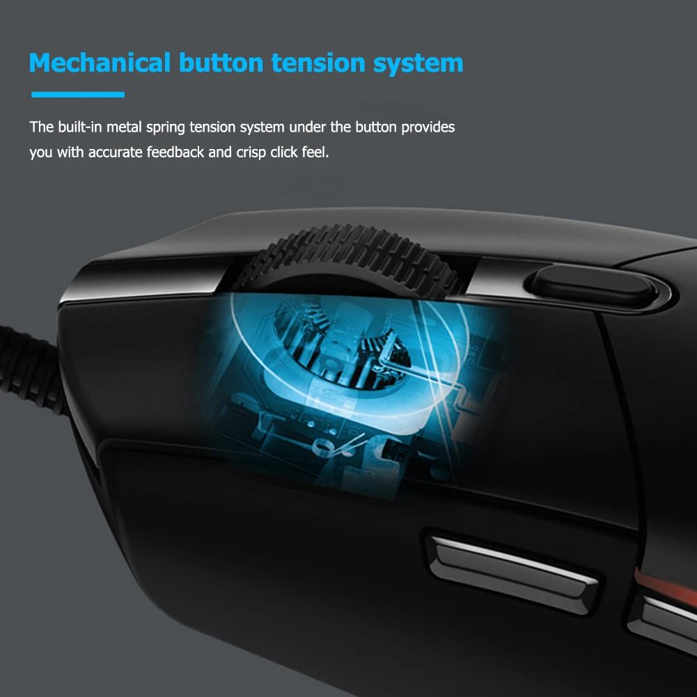 

Logitech G102 LIGHTSYNC Gaming Mouse 6 Buttons 8000DPI Adjustable USB Wired Mouse RGB Macro Programmable Mechanical Button Mice