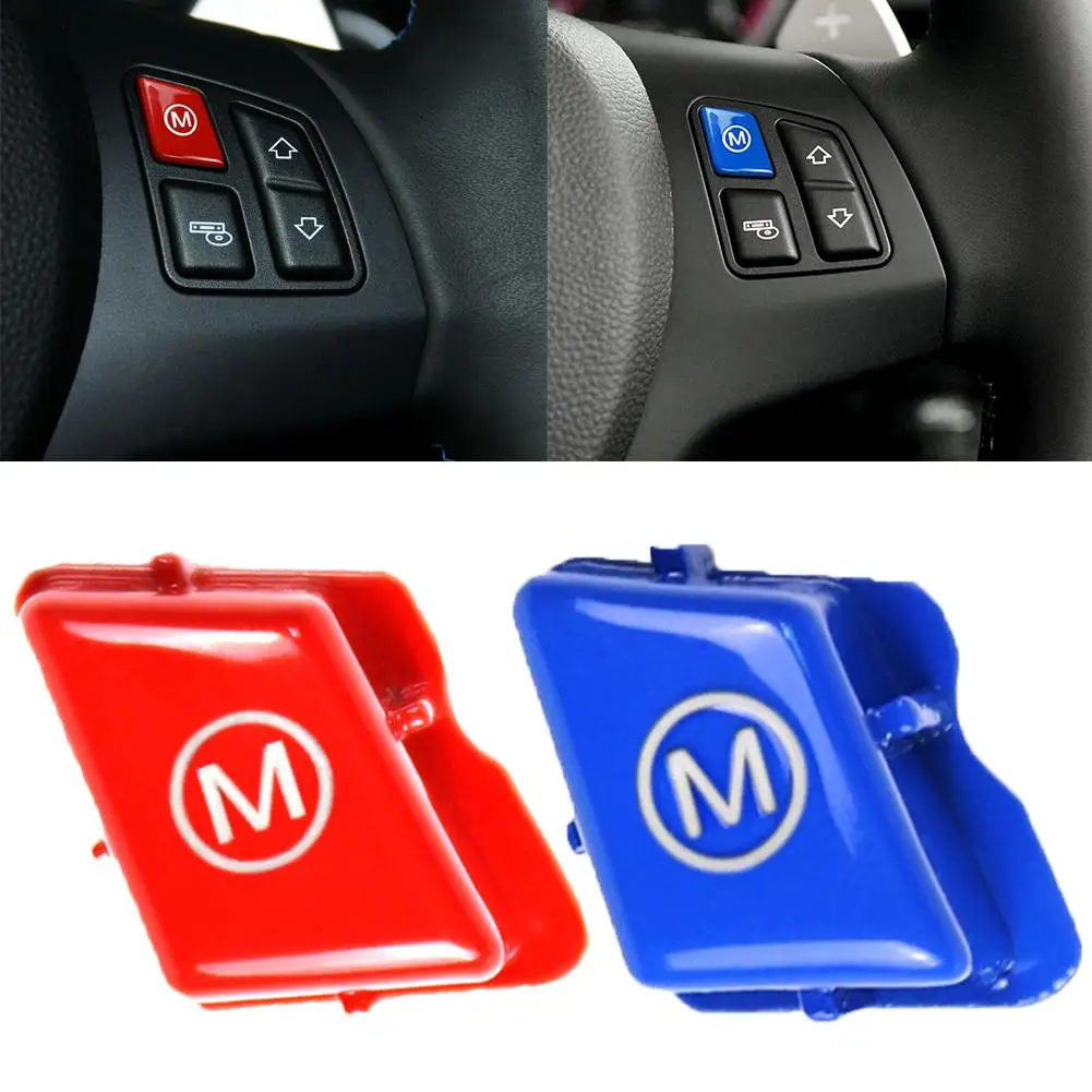 Steering Wheel M Mode Switch Button Cover for BM-W 3 Series E90 E92 E93 M3 07-13 Accessories Parts Switches &amp Relays наклейки |
