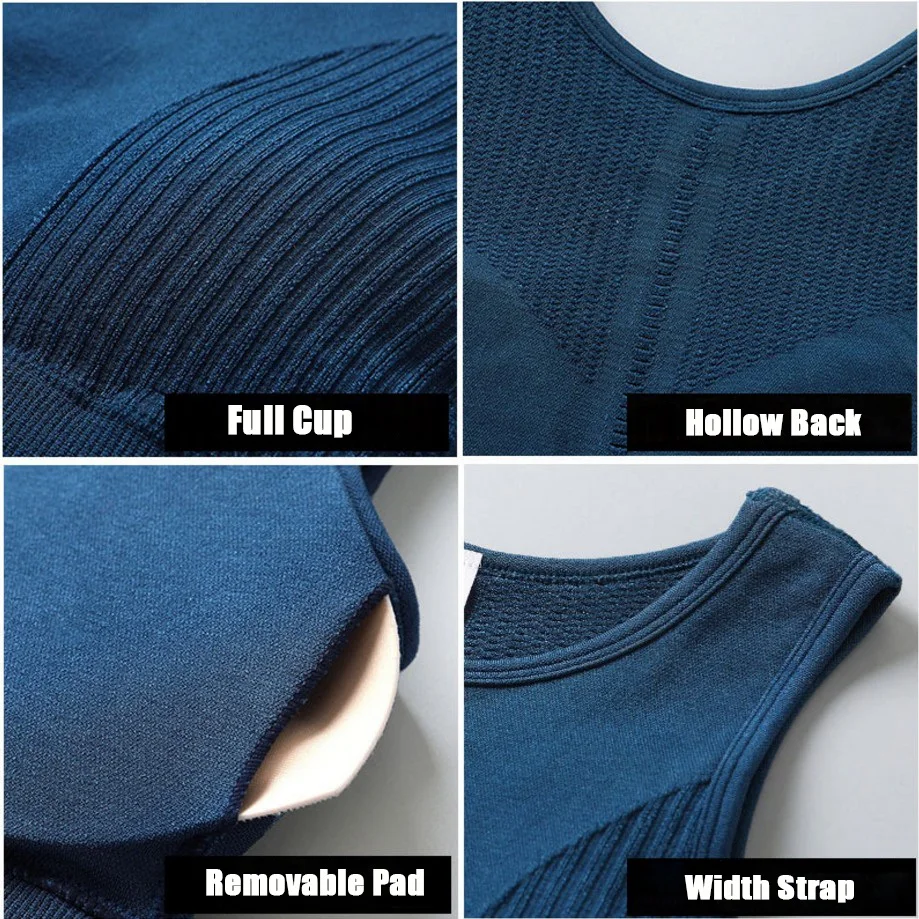 Женский однотонный спортивный бюстгальтер сексуальный укороченный топ для