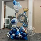 37 шт., фольгированные воздушные шары с номером, 30 дюймов