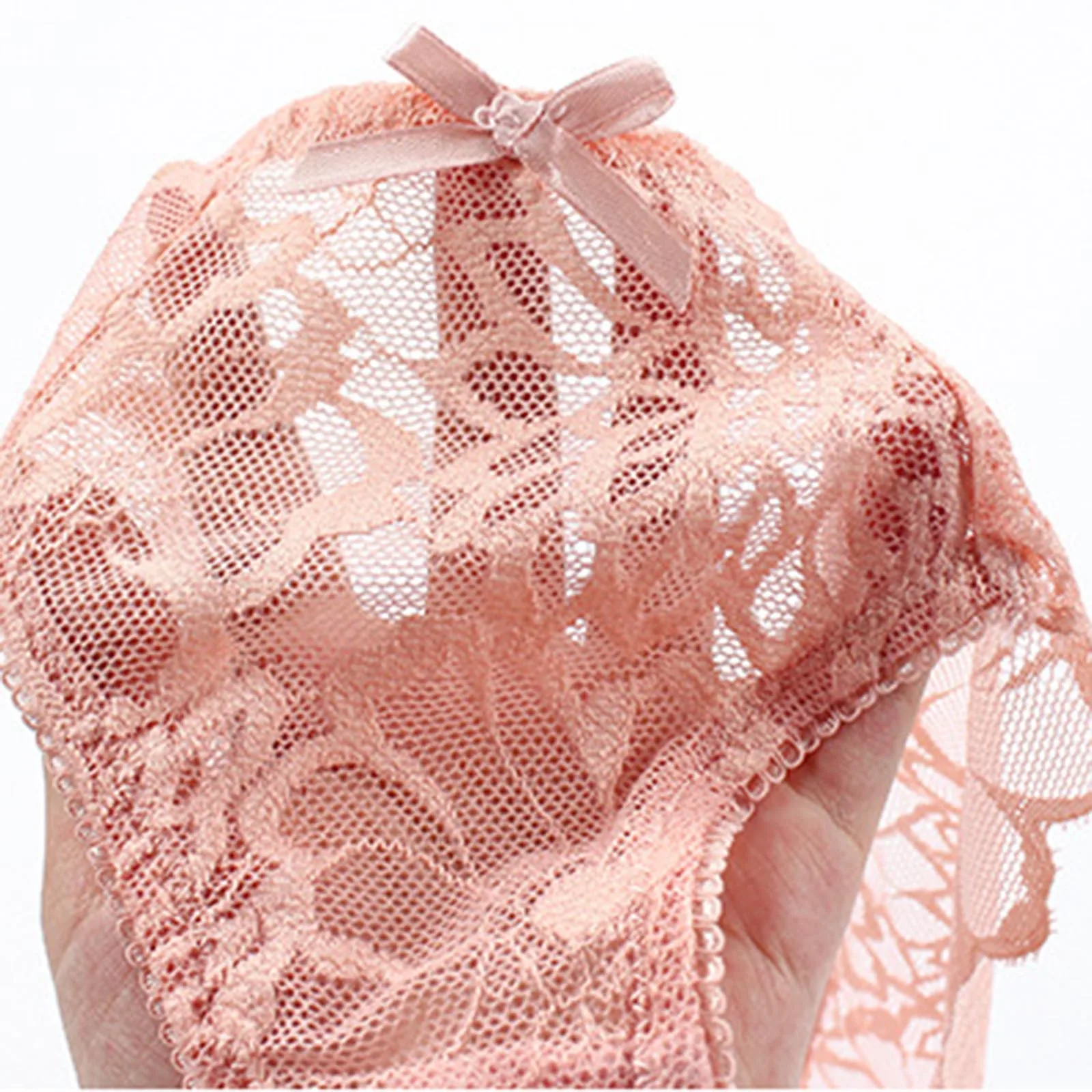 

Women's Panties 2021 Sexy Lace See-Through Breathable Thongs Briefs Lingerie Underwear Seamless Panties