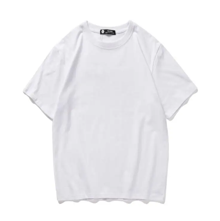 

100% Cotton Men Summer Fashion Solid color T-shirt Short sleeve O-neck Tee Tops Casual Men Loose Shirts Tops Plus Size