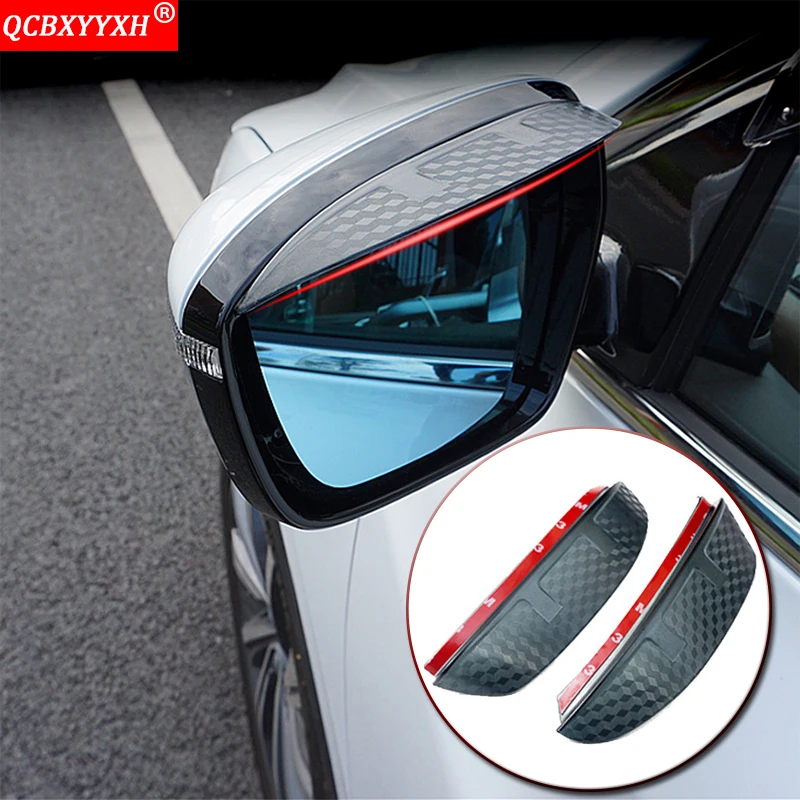 

Car Styling Rearview Mirror Eyebrow Rain Gear Shield Anti-rain Cover Stickers For Subaru Forester Outback XV Impreza 2008-2019