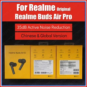 RMA210 Original Realme Buds Air Pro Wireless Bluetooth Earphones 35dB
Active Noise Cancellation TWS Earbuds Sealed Headset