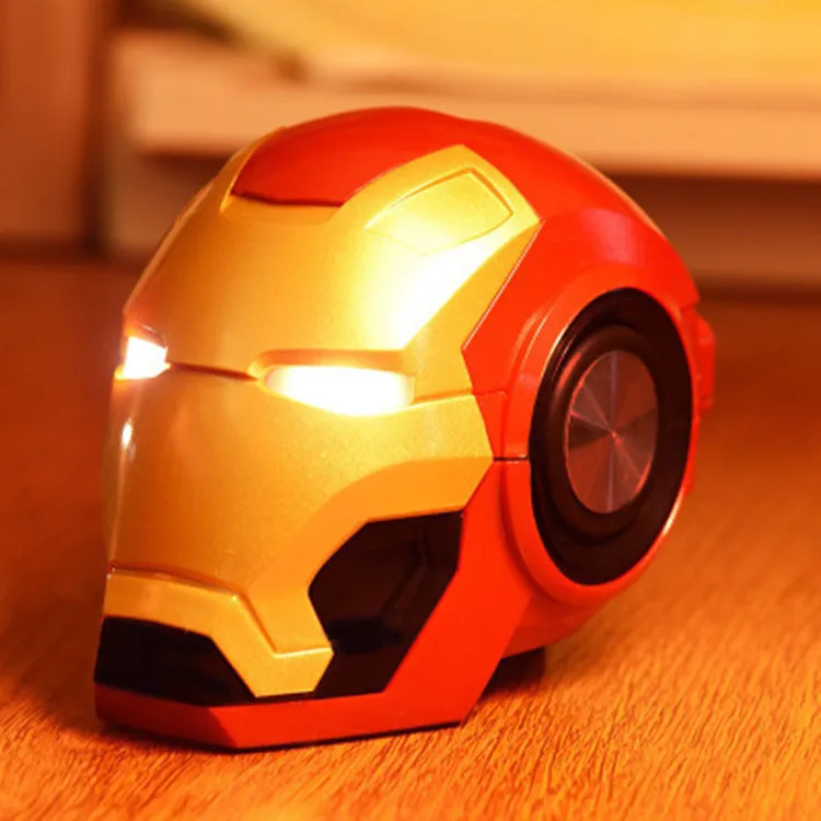 Динамик super hero s Bluetooth Колонка Iron Man Подарочный динамик с FM-радио поддержка TF-карты