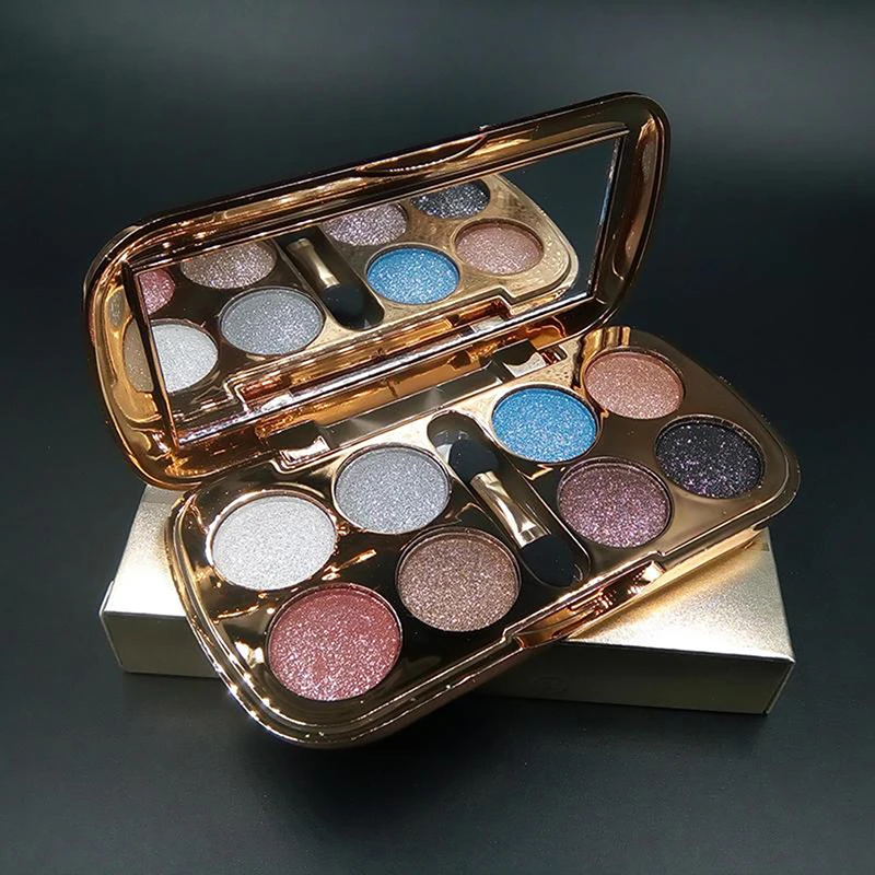 Тени для век 8 цветов алмазная Оголенная Косметика макияжа долговечная косметика