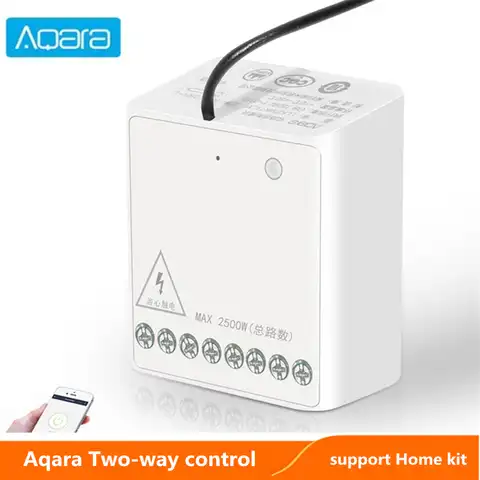 Модуль управления Aqara, двухканальный беспроводной релейный контроллер для xiaomi mijia smart home Mijia APP Home kit