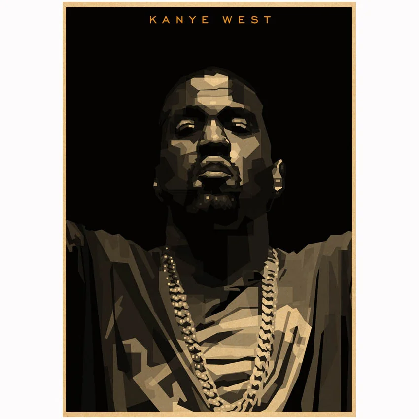 Настенные плакаты Kanye с рисунком в западном стиле | Дом и сад
