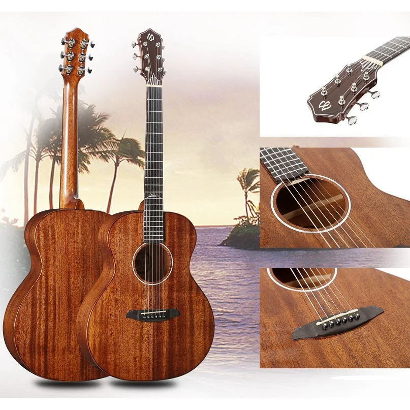 36 дюймов деревянной гитары отправляются в play matt дерева разрезе путешествия