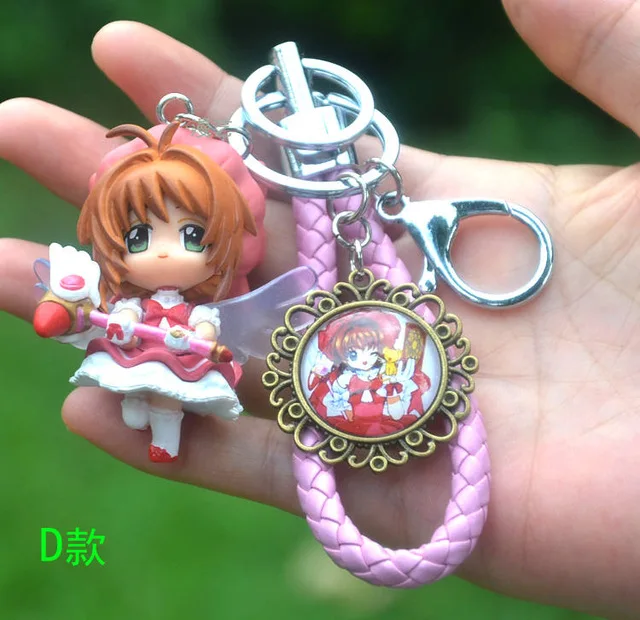 Card captor Брелок «Сакура» ключ очаровательный кулон для сумки Цепочка-подвеска брелок палочки