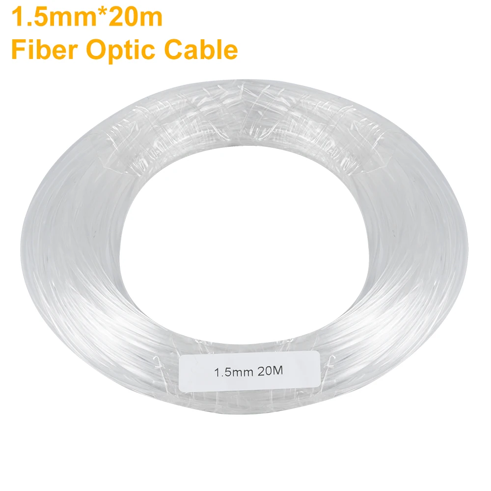 

1.5mm 20M End-Emitting Light Guide Fiber Optic Cable For Starry Sky Light Source Indoor Use Car Lighting