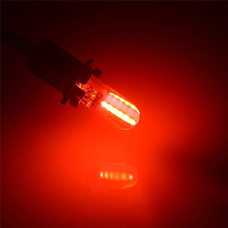 

100x Car light W5W LED T10 LED 194 501 6SMD Silica gel Auto Interior Side light License Plate Lamp DC12V