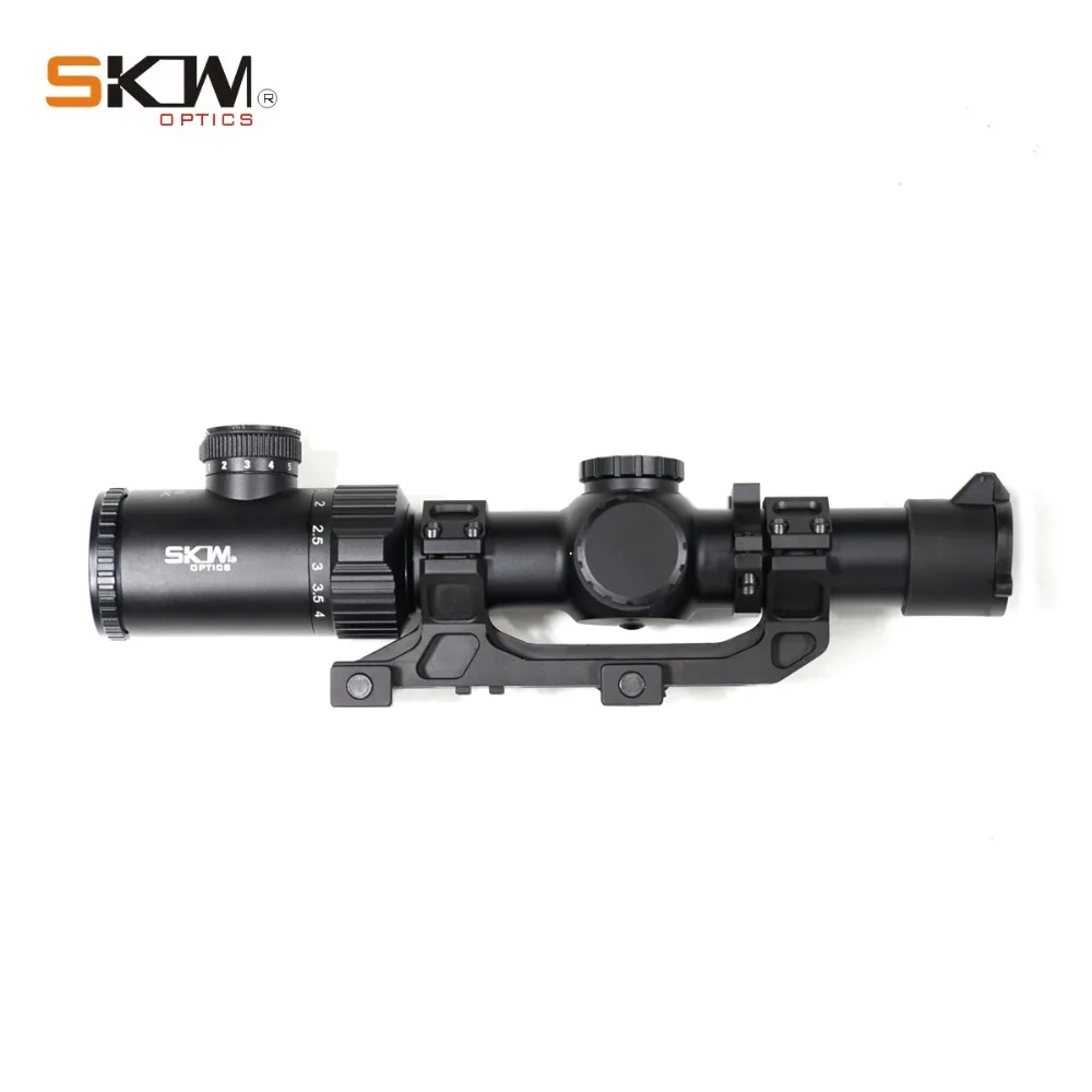 SKWoptics 1,25-5x26A тактические оптические Прицелы Охотничьи для АК AR, M4 прицел калашникового прицела BDC Сетка 30 мм цельное крепление