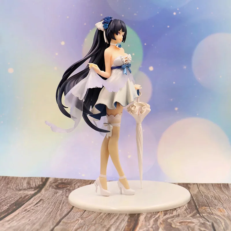 

Anime Myethos Raiden Mei MmiHoYo Wedding Dress With Umbrella PVC Action Figures Toy Japan Anime Figure Collectible Figure 23CM