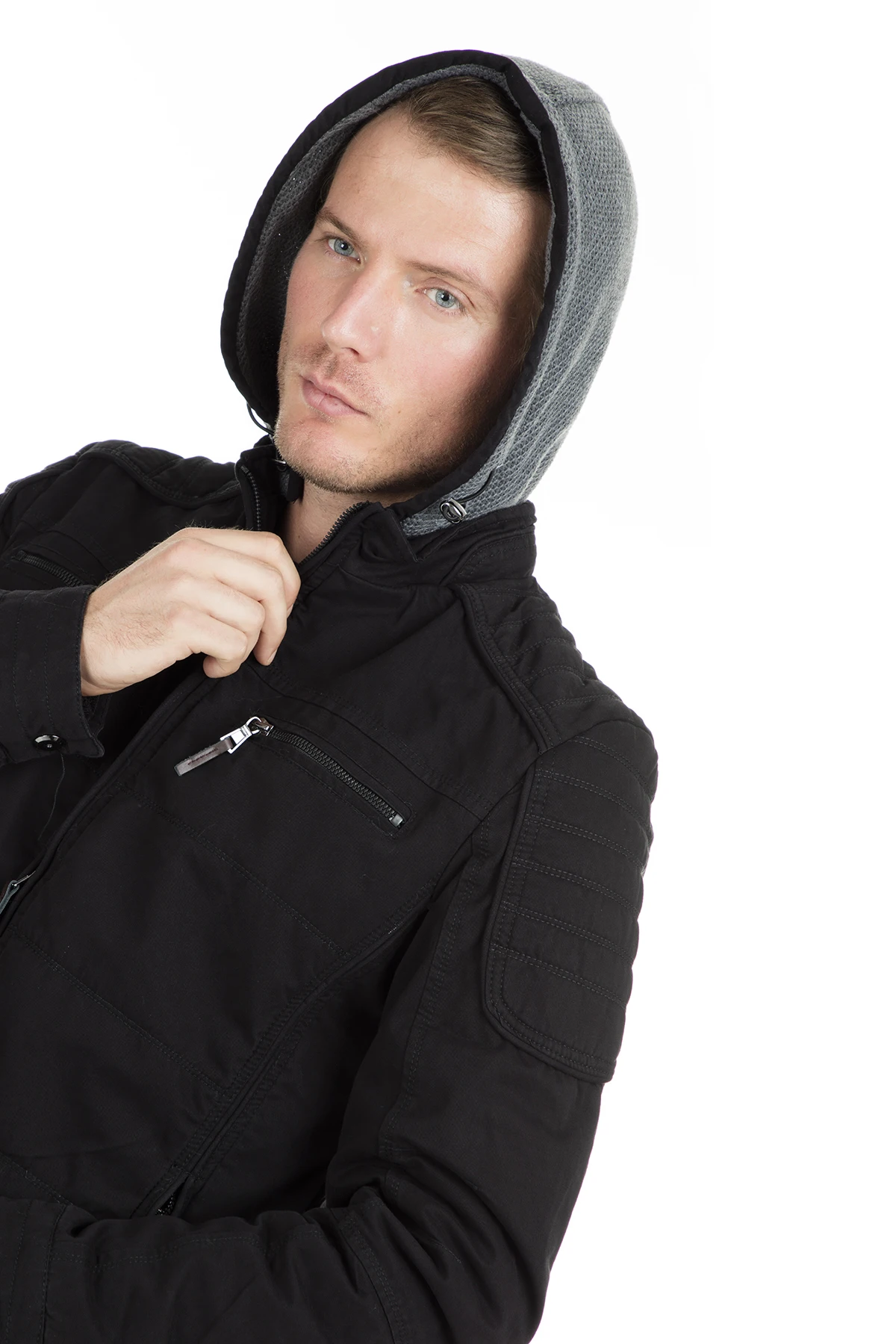 Мужское пальто с капюшоном Pique|Мужские пуховики| |