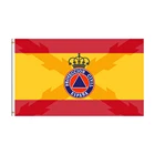 Флаг испанской формы для защиты гражданских лиц, x 90 см, баннер 3x5 футов, 100D, полиэстер, латунные кольца