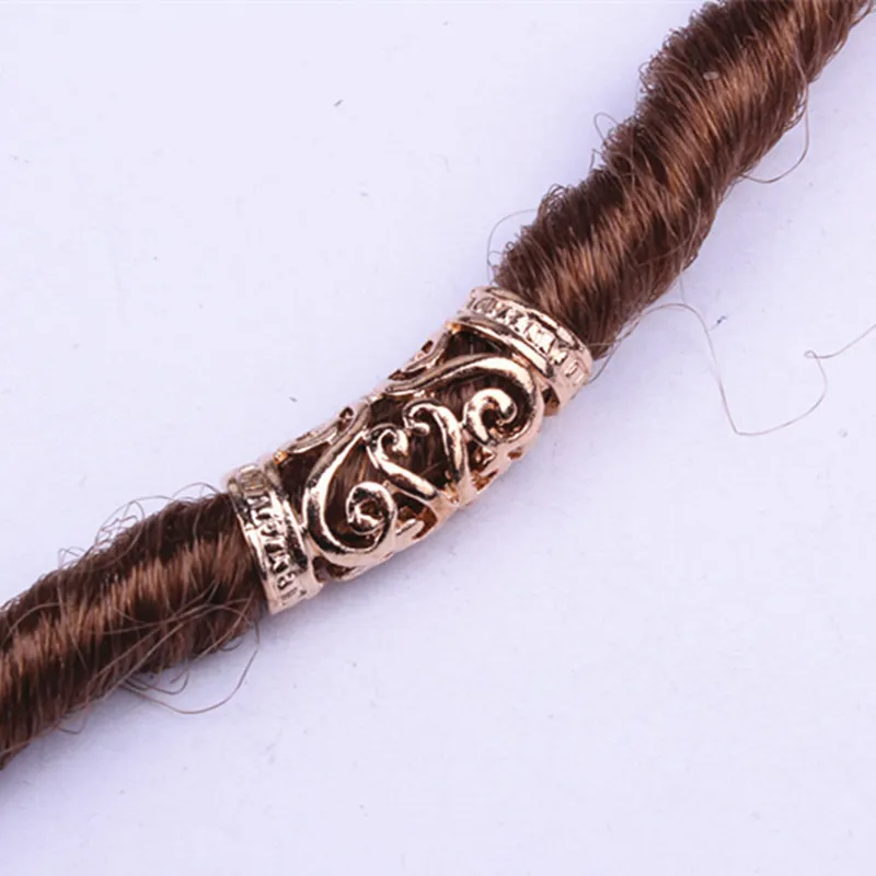 5 шт./компл. оплетка из африканских волос медная трубка металлическое кольцо