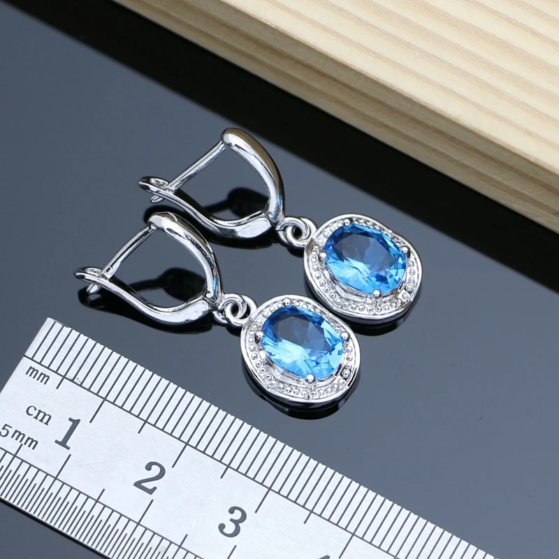 Комплект из колье и серёг серебра 925 пробы | Украшения аксессуары