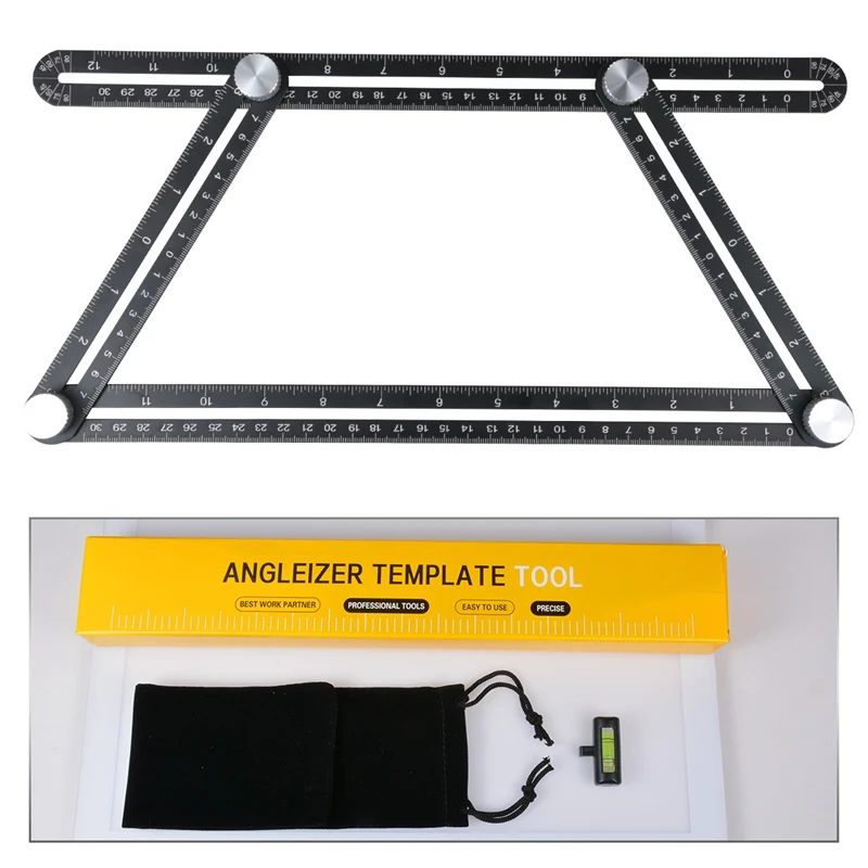 Многоугольная измерительная линейка складной конечный шаблон Инструмент