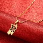 Ожерелье с подвеской из сардинии, серебристого цвета, золотистого цвета