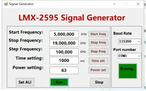 Генератор радиочастотных сигналов LMX2595 10 МГц-19 ГГц источник частоты + OLED