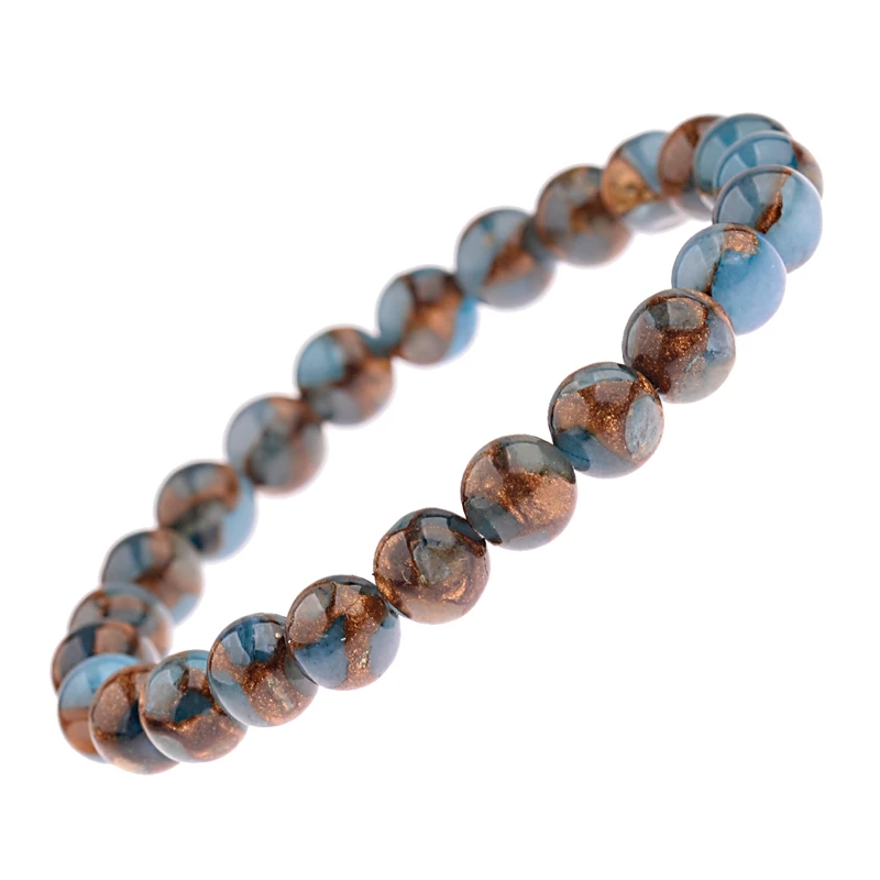 Charka энергетическая Йога Перегородчатые браслеты для женщин натуральный золотой