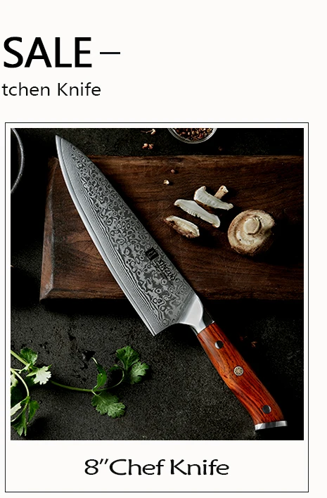 XINZUO 8 дюймов нож для мясника, шеф-повара, японский VG10, дамасская сталь, Pakka, деревянная ручка, новинка, профессиональные кухонные ножи, нож для мяса