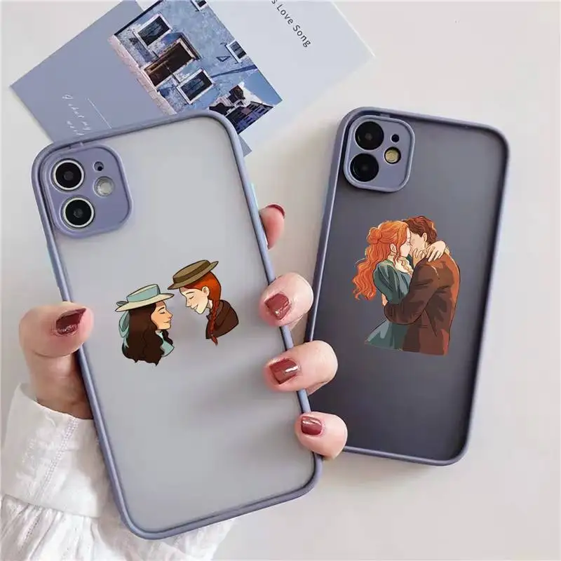 

Anne with an E Phone Case For iphone 13 12 11 xr xs x 7 8 pro max Light gray Soft TPU Silicone Clear Case Cover