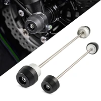 motorcycle front rear axle crash sliders wheel protector falling protection for kawasaki z900 z900rs 2017 2022