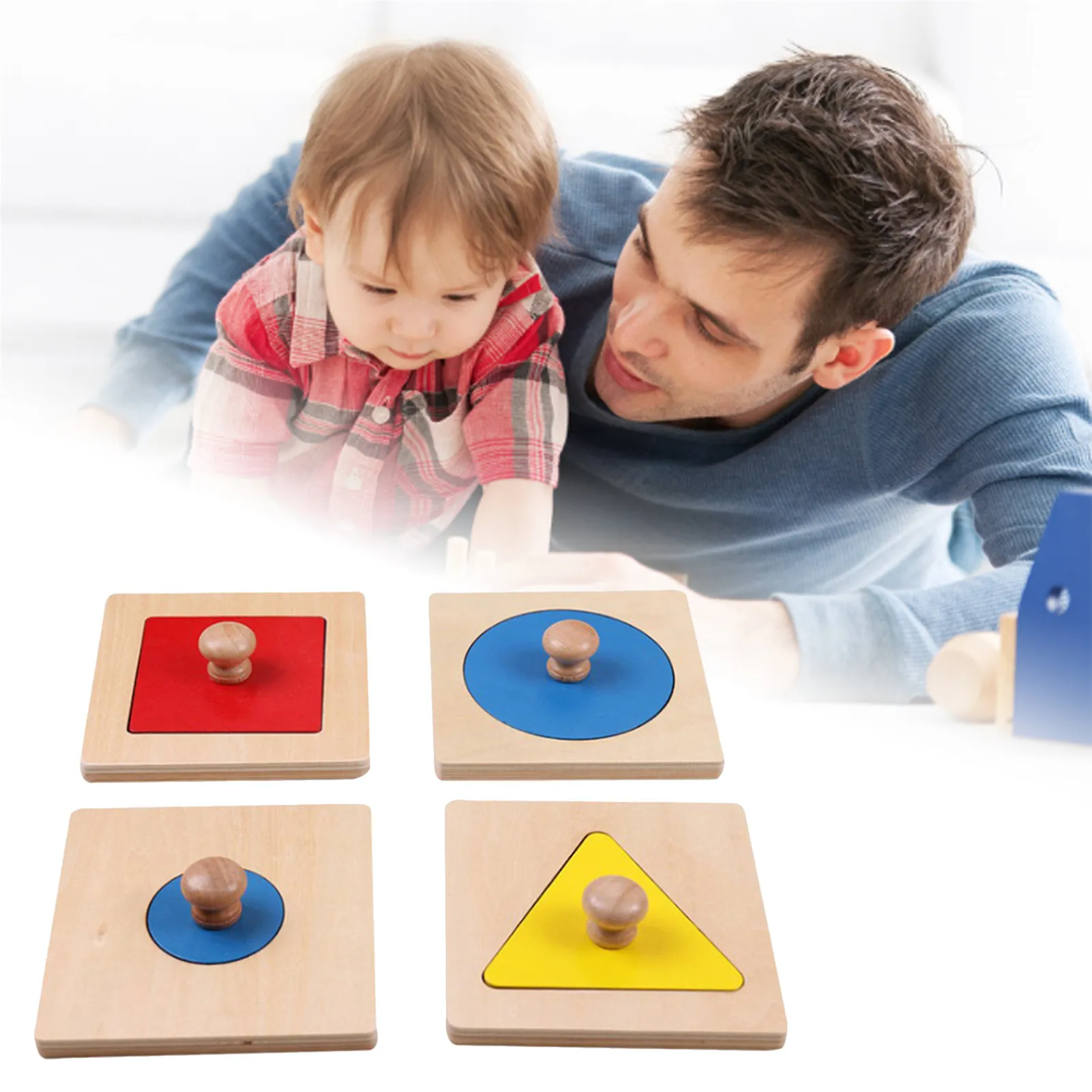 Деревянная игрушка-головоломка Монтессори обучающая помощь подходит для