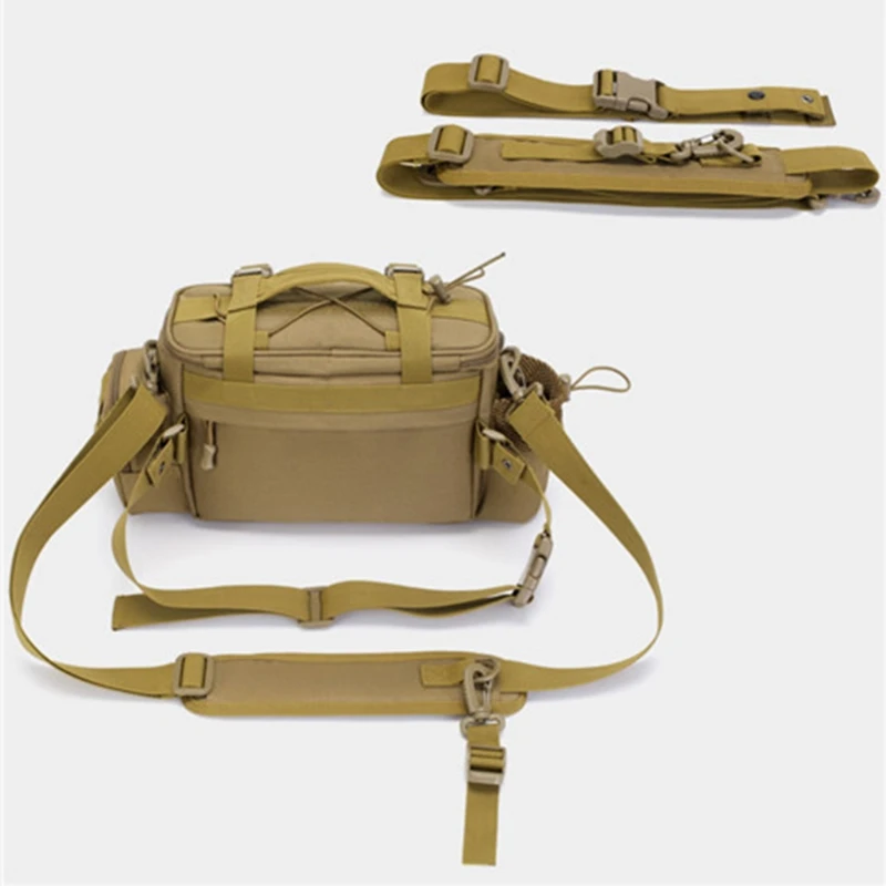 

New Multifunction Fishing Bag High Capacity Fishing Tackle Lure Bag Shoulder Bag Canvas Waist Bag H053