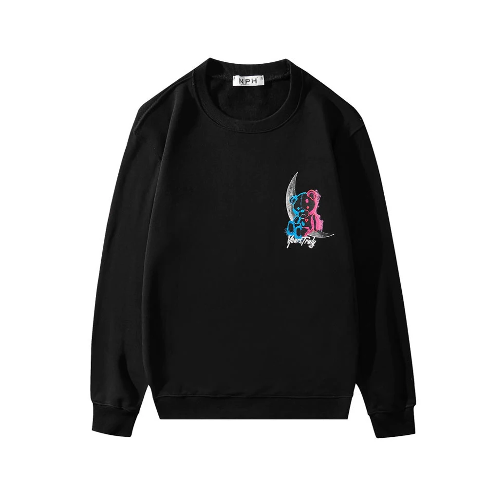 

New 2021 Luxury Men astronaut Bear Hoodies Hoody hooded Sweatshirts velvet Cotton Drake Thick Fleece Street Hip hop Cotton #C66