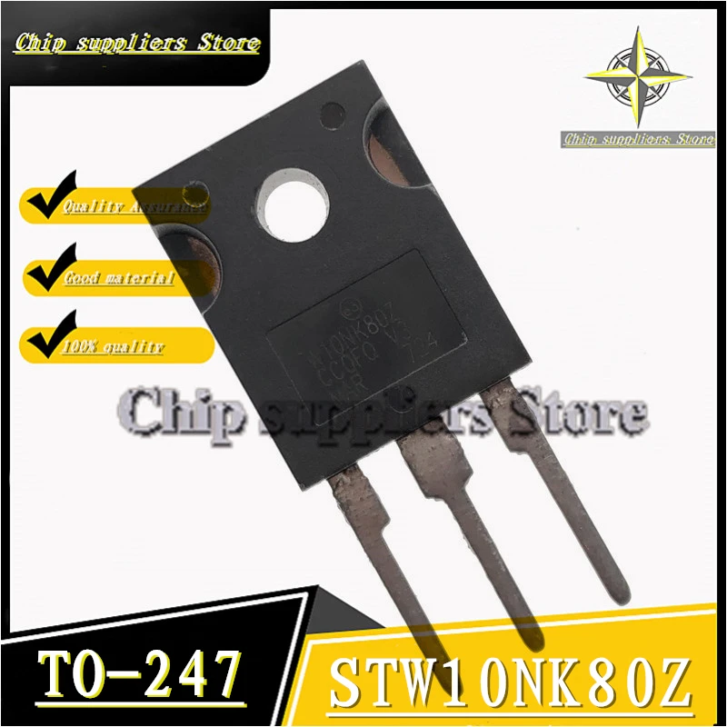 10 шт. // STW10NK80Z W10NK80Z TO-247 IGBT трубка с полевым эффектом 10A/800V Nwe тонкие материалы 100%