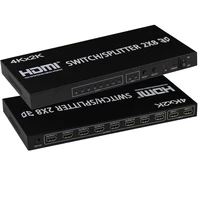 4k hdmi switch splitter 2x8 matrix hdmi speed switch splitter 2 in 8 out audio video switcher for xiaomi mi box computer laptop
