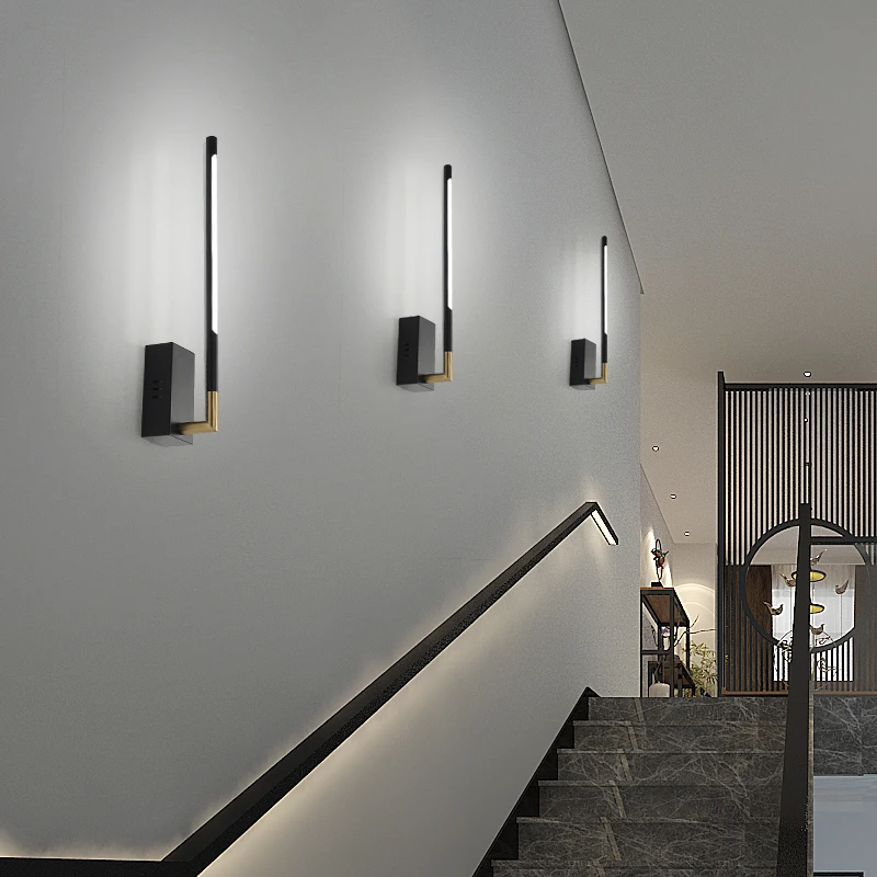 

Modern Led Wall Lights For Living Room Bedroom Bedside Wall Lamp Foyer entrance corridor Gold/Black indoor lighting sconce lamp