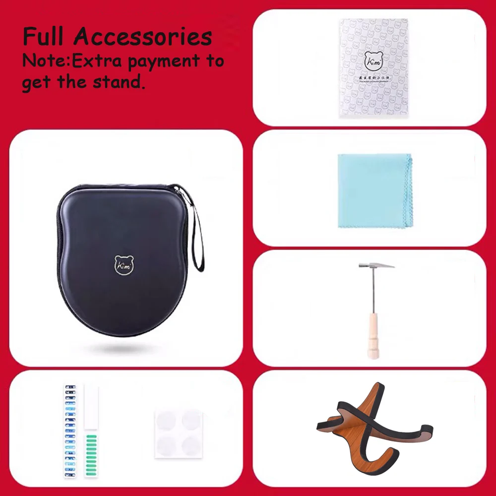 

Kalimba 17 Key Acrylic Thumb Piano Rainbow Kalimba For Beginner With Tuner Hammer Gig Sticks Kalimba Case