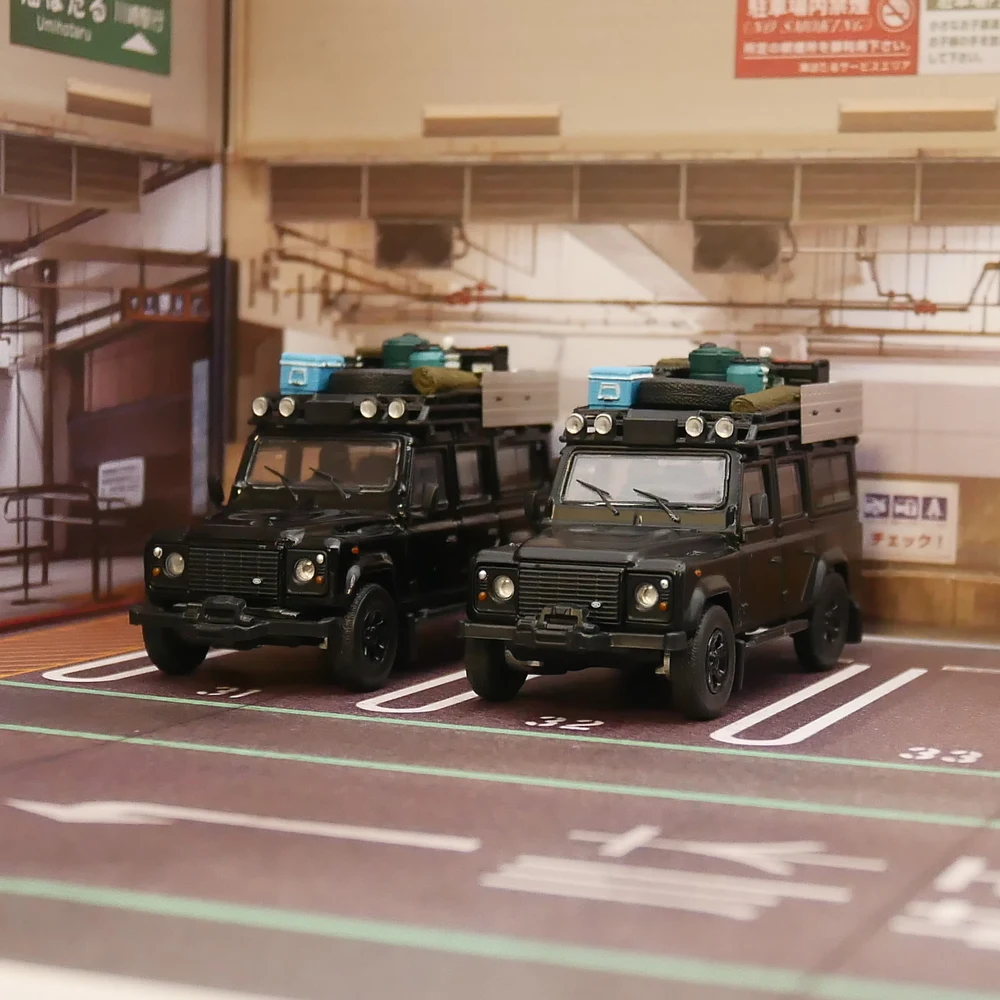 

Мастер 1:64 Defender 110 с чемоданом, литая модель автомобиля, игрушечные украшения из сплава