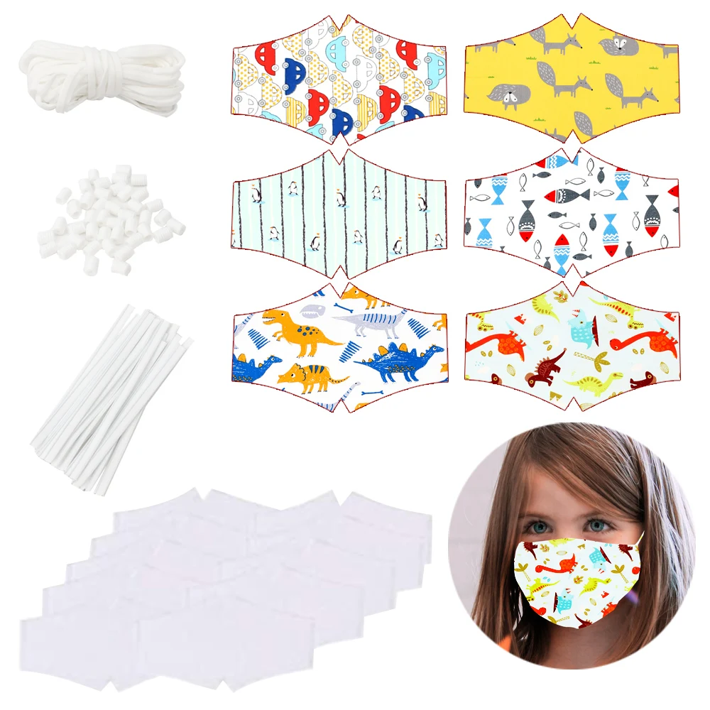 Cheer Bows DIY Bag Cartoon Printed Fabric Mask Rope Bridge Of Nose Handmade Material Sewing Home Textile Patchwork | Дом и сад