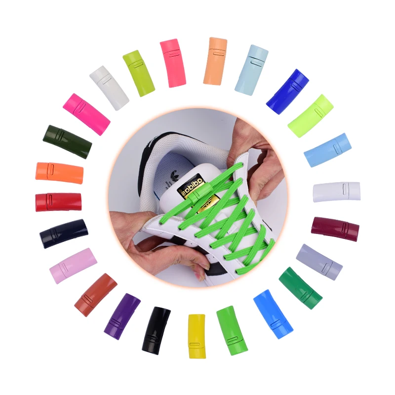 

1pair Shoelace Magnetic Shoelace Buckle Quick Lace Metal Shoe Lace Lock Women Men DIY Sneaker Kits Shoelaces Accessories