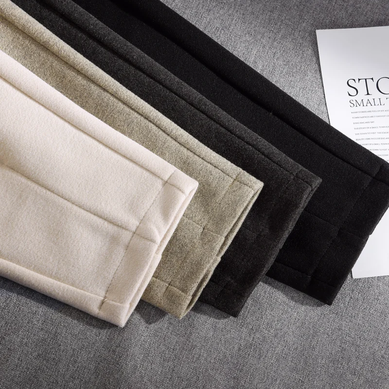 Весенне Зимняя шерстяная одежда штаны 2021 новая весенняя в Корейском стиле Стиль