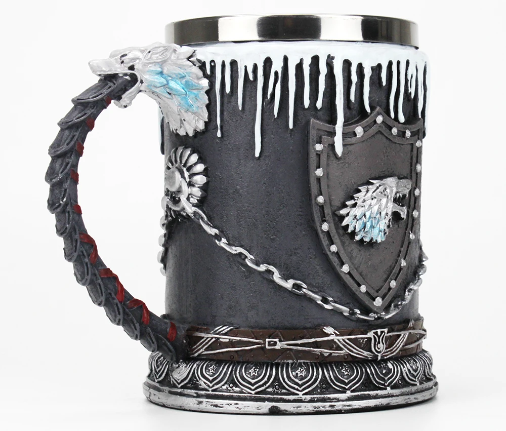 Игра престолов кружка Nemesis Now House Stark Tankard пиво кофе питейная посуда кружки 500-600 мл лучший подарок веера
