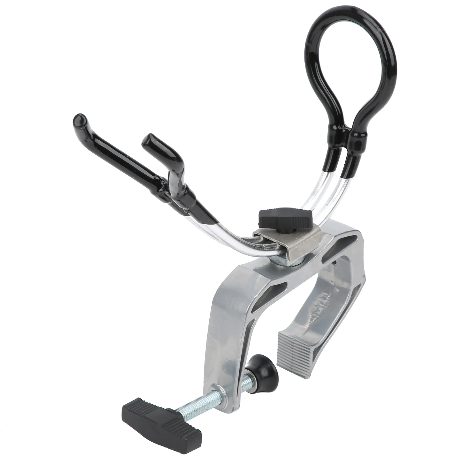 

Aluminum Alloy 360 Degree Adjustable Boat Rods Holder Fishing Pole Foot Clamp Racks Sturdy And Durable Beautiful And Never Fade